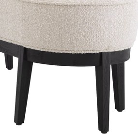 Bancheta eleganta design LUX Jarrett, Boucle crem