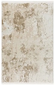 80x300 cm Covor Premium Bej/Crem, Margini cu Franjuri, Living/Hol/Dormitor, 60% Polipropilenă 40% Poliester, Modern, Model Celestique