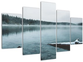 Tablou - lacul nordic înghețat (150x105 cm)