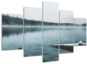 Tablou - lacul nordic înghețat (150x105 cm)