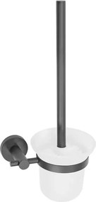 Perie WC Rea 322234A design rotund finisaj gri mat