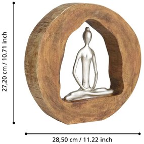 Decorațiune Eglo 427414 KEMAMAN 27,2x28,5 cm lemn/metal
