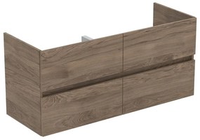Dulap sub chiuvetă în culoare naturală suspendat cu aspect de lemn de nuc 120x55 cm Eurovit+ – Ideal Standard