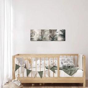 Tablou - Coloane (cu ceas) (90x30 cm)