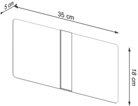 Aplică AZALIA 2xG9/40W/230V Sollux SL.1006