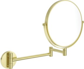 Deante Round oglindă cosmetică 23.2x28.2 cm rotund auriu ADR_R811