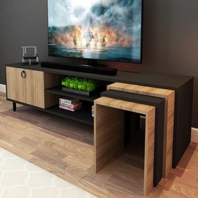 Comoda TV ZigonSehpalıTvÜnitesiL503 Oak-Negru