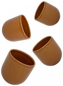 Pahar Cafea Novum Maro Teracota  (Pantone Brown Leather, 250ml) Gresie Glazurata Manual