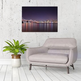 Tablou pe sticlă cu privirea spre San Francisco, California (70x50 cm)