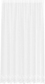 vidaXL Cortină din Dantelă cu perdele Alb 200 x 200 cm Poliester