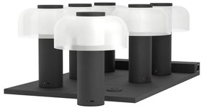 Lampă LED dimabilă de exterior Eglo 900984 PONENTE 2,25W/5V 5200mAh IP44 negru/alb