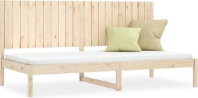 vidaXL Pat de zi fără saltea, 90x200 cm, lemn masiv pin