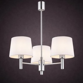 Brilagi - Lustră pe tijă MONTE 3xE27/60W/230V crem/crom lucios