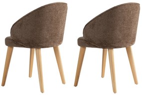 Set de scaune de sufragerie Bentley Brown and Light Oak, 2 buc.