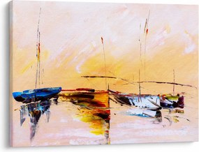 Tablou - Pictură barcă (70x50 cm)