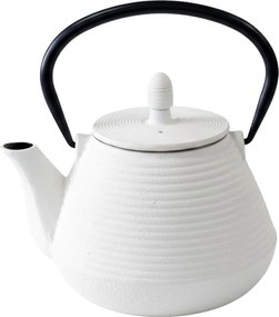 Ceainic din fontă cu infuzor YUKI, 1000 ml, alb