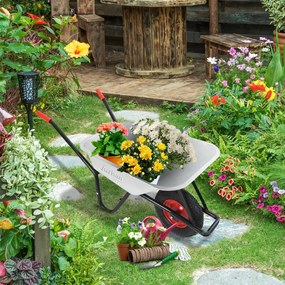 Roabă BARRY zincată, capacitate max. 100l/250kg, argintiu/negru Gardebruk