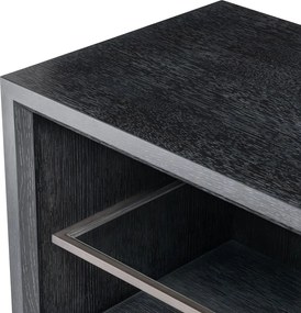 Comoda TV design elegant LUX Hennessey L, gri carbune 115112 HZ