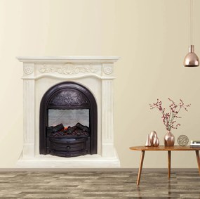 Autocolant decorativ cu efect 3D - Semineu Elegance - 112x119 cm