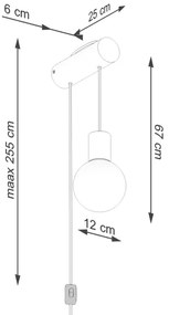 Lampă de perete Sollux SL.1645 NIBMI 1xG9/8W/230V fag