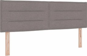 vidaXL Tăblie cap Gri taupe 144 cm țesătură