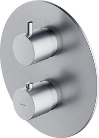 Baterie cada - dus incastrata Omnires Y termostatata nichel periat fara corp ingropat