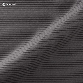 Colțar din catifea cu șezlong pe partea stângă Kooko Home Jazz, gri închis