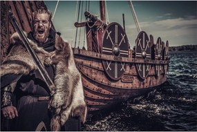 Tablou - Războinic viking (90x60 cm)