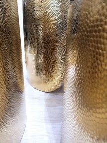 Masa de cafea Coccodrillo S marmura alba/auriu ø50/h55 cm
