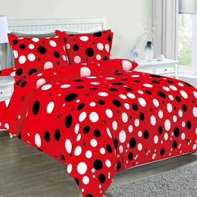 Lenjerie de pat din microplus Culoare rosu, RED BULLETS
