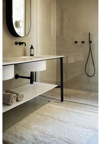 Covor crem lavabil/țesut manual din bumbac 90x130 cm Bloom Natural – Lorena Canals