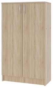 Biblioteca Flint, 2 Usi, Stejar Sonoma, 70 x 32 x 122 cm