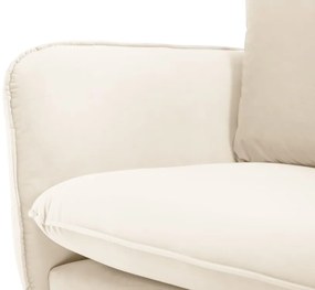 Coltar Vienna 6 locuri velvet picioare aurii L275 cm