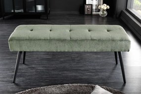 Bancheta tapitata design modern Boutique 100cm, verde