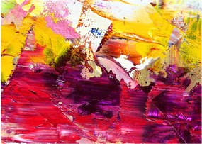 Tablou pe sticlă cu abstracție - pictura (70x50 cm)
