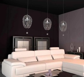Lustra moderna Vision, eleganta, design LUX acoperita cu cristale ROSÉE CYLINDER