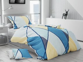 Lenjerie de pat din bumbac alb MELYNA + husa de perna 40 x 50 cm gratuit