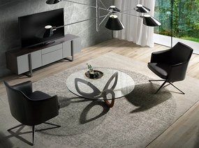 Masuta de cafea eleganta design LUX Walnut, 120cm CT16211