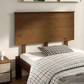 vidaXL Tăblie de pat, maro miere, 124x6x82,5 cm, lemn masiv de pin
