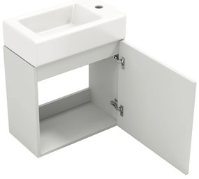 Mobilă de baie cu lavoar și dulap sub lavoar, Alb | Aosom Romania