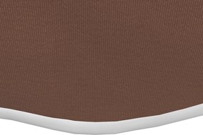 Outsunny Markiză autoportantă, cu înclinare reglabilă, manivelă, cadru metalic, rezistentă la intemperii, 4x3 m, cafea | Aosom Romania