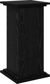 vidaXL Raft de expunere Stejar Negru 31 x 30 x 60 cm Lemn compozit