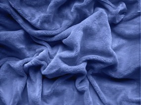 Lenjerie de pat fosforescenta din microplus LIZARDS albastru + cearceaf microplus SOFT 90x200 cm albastru