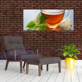 Tablou cu ceașca cu ceai (120x50 cm)