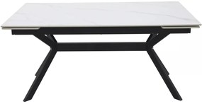 Masa extensibila Imperia alb/negru L160-220xl90