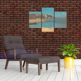 Tablou - Odilon Redon, Village by the Sea in Brittany, reproducere (90x60 cm)