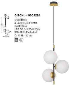 Lustra/Pendul design modern GITCHI