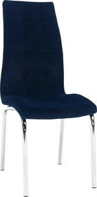 Scaun GERDA NEW, albastru, stofa clasica/metal, 42x58x103 cm