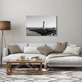 Tablou - Far de pe coastă, Santa Cruz, California (90x60 cm)