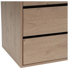 Dulap modular în culoare naturală deschis cu aspect de lemn de stejar 80x180x45 cm Modular – Casa Selección